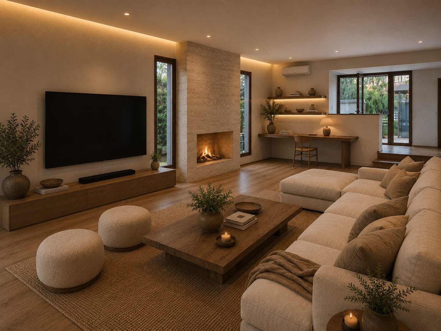 Living con chimenea · PMD